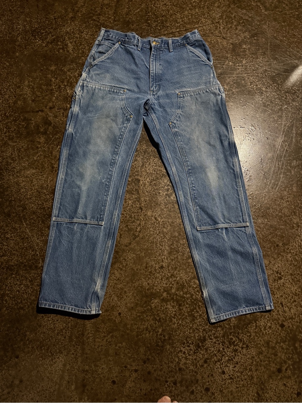 Carhartt B07 DNM Men's Double Knee Jeans 36x34